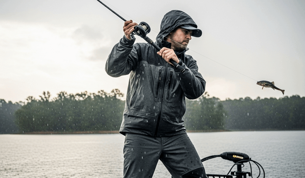 Professional photograph related to: Bass Fishing After Rain — Why It Works and How to Fish It. High 