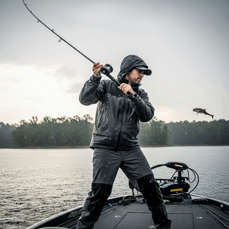 Professional photograph related to: Bass Fishing After Rain — Why It Works and How to Fish It. High